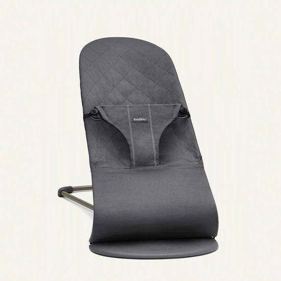 Babybjorn bouncer in Anthracite for just £21 per month from Baboodle.