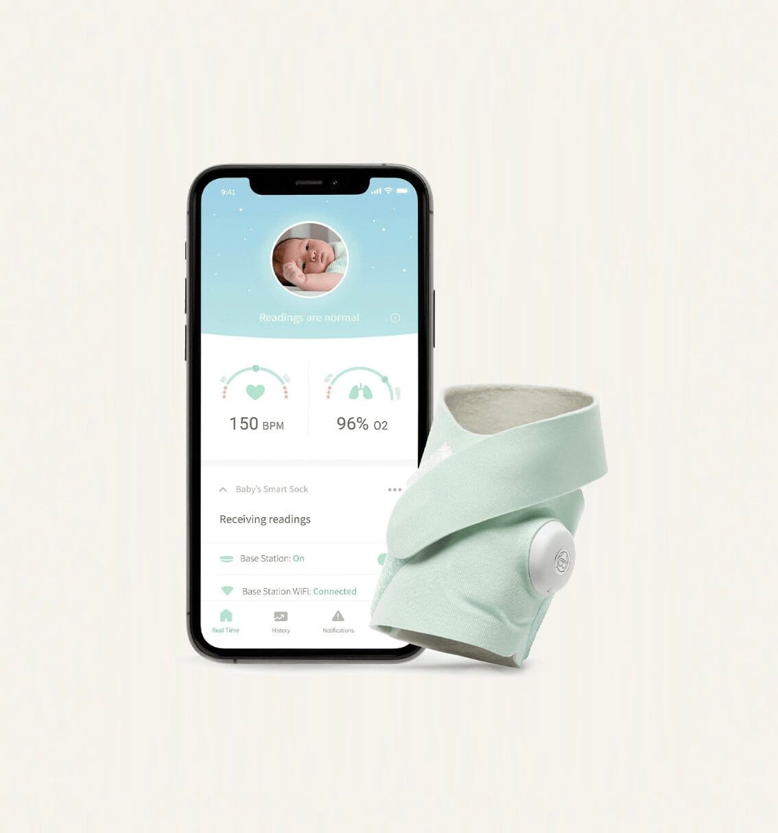 Rent Owlet Smart Sock from just £32 per month on baboodles baby rental platform